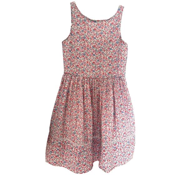 POLO RALPH LAUREN Little Girl's Floral Print Seersucker Dress In Tyler sz6X - Picture 2 of 3